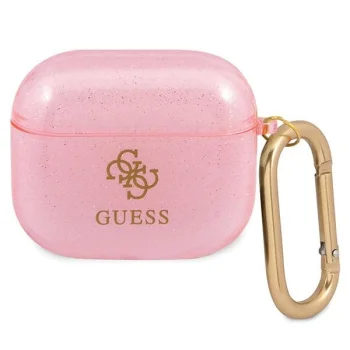 Чехол Guess GUA3UCG4GP Glitter для Apple AirPods 3, розовый