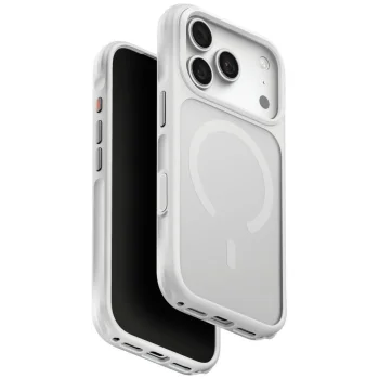 Чехол Uniq Hybrid MagClick Charging Veren для iPhone 18 Pro / 17 Pro, белый (Chalk Frost)