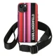 Karl Lagerfeld Color Stripes Strap vāciņš iPhone 14, rozā