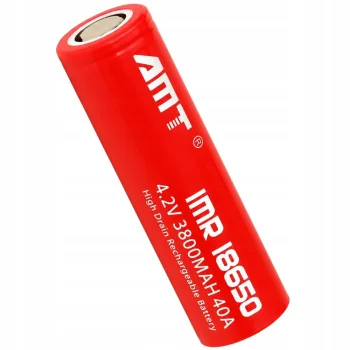 Аккумулятор 18650 Li-Ion 3800mAh 4.2V, 1 шт., красный