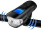 Front and Rear LED Bicycle Light with Odometer and Loud Horn 3 in 1