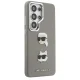 Karl Lagerfeld Saffiano Double Heads Metal vāciņš Samsung Galaxy S26 Ultra, sudraba