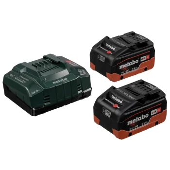 Metabo Basic-Set 2x 18V 5.5Ah LiHD Akumulatori un Lādētājs