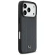 Чехол Mercedes Leather Laurel Leaves Stripes MagSafe для iPhone 17 Pro, синий
