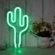 Декоративный LED неон Кактус, зеленый