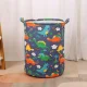 Blue Cotton Canvas Toy Storage Basket (45x34 cm)