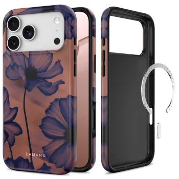 Чехол Tech-Protect Lamano MagSafe для iPhone 18 Pro / 17 Pro, сине-коричневый