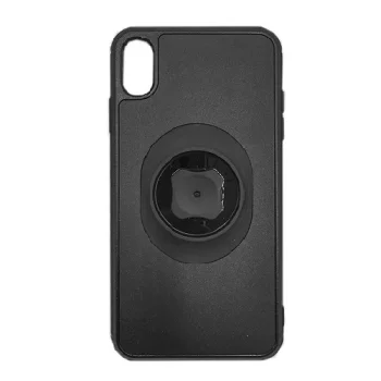 Vāciņš ar stiprinājumu priekš iPhone XR, melns