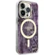 Guess iPhone 14 Pro vāciņš Leopard MagSafe, rozā