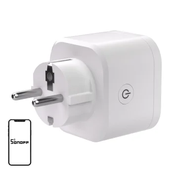 Sonoff S61STPF Matter viedā rozete ar Wi-Fi, balta