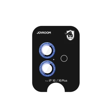 Joyroom JR-MSF0300 kameras aizsargstikls iPhone 16 un 16 Plus, zils