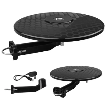 Maclean MCTV-102 visvirzienu DVB-T/T2 HEVC aktīvā antena ar USB 5V barošanu