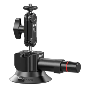 Ulanzi SC-01 Vacuum Suction Cup Mount for Smartphones and Cameras, Black