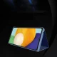 Atverams vāciņš Clear View Case priekš Samsung Galaxy A73 ar statīva funkciju, melns