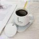 Электрический подогреватель для кружки с чашкой в комплекте,...