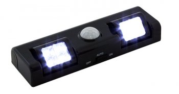 Nakts lampa / gaisma ar kustības un krēslas sensoru, 8 LED | Night Lamp Light with Motion and Dusk Sensor