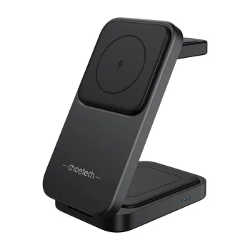 Магнитное зарядное устройство 3-в-1 Choetech T611-F 15W для iPhone серии 12/13/14/15