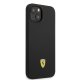 Ferrari Silicone Metal Logo MagSafe vāciņš iPhone 14 6.1\" Black
