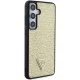 Чехол Guess для Samsung Galaxy S24+ Rhinestone Triangle, золотистый