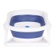 Ecotoys Foldable Baby Bath Tub with Drain, Blue