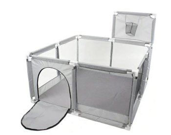 Bērnu rotaļu sētiņa ar grozu 126x126x65 cm