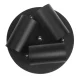 Maclean MCE362 B griestu lampa, 3xGU10, melna matēta