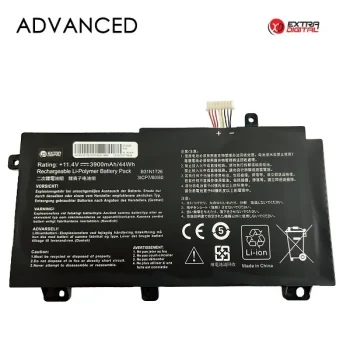 Аккумулятор Extra Digital для ASUS B31N1726, 3900mAh