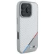 BMW M Carbon Tricolor Line MagSafe case for iPhone 16 Pro Max - grey