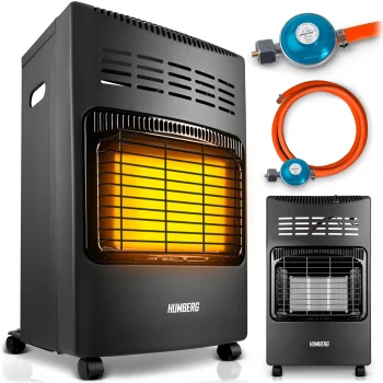 Humberg HM-900 Foldable Gas Cabinet Heater, 4.2 kW, Black