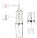 Cordless dental water flosser white