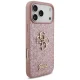 Чехол Guess Fixed Glitter Big 4G для iPhone 18 Pro Max / 17 Pro Max, розовый