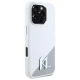 Apple iPhone 16 Pro 6.3\" Karl Lagerfeld Silicone Shadow Metal Initial MagSafe Case Cover, White | Telefona Maciņš...