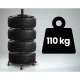 Tire Rack for 4 Tires Humberg HM-387, Heavy Duty Wheel Storage Stand for Garage