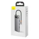 Baseus Metal Gleam 8in1 USB-C Hub - USB-C PD 100W 1x HDMI 4K 30Hz 1x SD and microSD card reader 3x USB-A 3.2 1xRJ45 -...