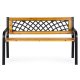 MultiGarden koka dārza sols ar atzveltni 118x52 cm