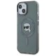 Karl Lagerfeld iPhone 15 vāciņš HC MagSafe IML Metal K. Head, melns