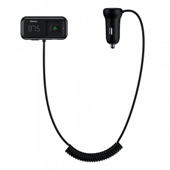 Baseus S-16 Wireless MP3 Car Charger FM Transmitter, Black | FM MP3 Modulators Mašīnai Mūzikai Telefonam Radio