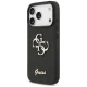 Guess iPhone 17 Pro vāciņš Fixed Glitter Big 4G, melns