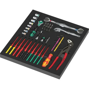 Wera 9753 KK Maintenance Set 1 Tool Set in Foam Insert, 45 Pieces