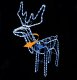 Ziemassvētku Rotājums Dekorācija Gaismas Figūra \"Briedis\", LED Vītne 9m, Zilā gaisma | Luminous Christmas...