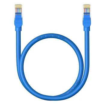 Baseus высокоскоростной Cat 6 RJ-45 Ethernet кабель 1000Мб/с 0,5м круглый - синий