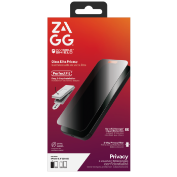 ZAGG Invisibleshield Glass Elite privātuma aizsargstikls iPhone 17