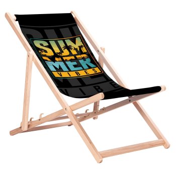 GreenBlue GB183 Summer Vibes Classic Beech Wood Deckchair