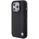 BMW iPhone 15 Pro Max Case Leather Textured & Stripe, Black