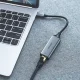Tīkla karte Ugreen CM199 USB-C uz RJ45 Gigabit Ethernet 1000 Mbps, pelēka