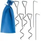 Trizand 23479 Pop-Up pludmales telts 150x120x110cm, zila/balta
