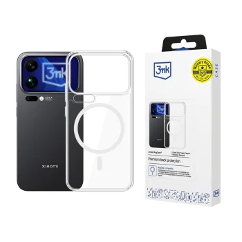 Чехол 3mk Armor MagCase для Xiaomi 17 Pro Max, прозрачный