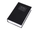 Book Safe Metal Lock Box 16 x 24 x 5.5 cm with 2 Keys, Black