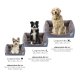Medium pet bed for dogs or cats, grey