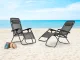 MultiGarden Zero Gravity Garden and Beach Lounger, Grey